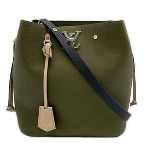 LOUIS VUITTON Louis Vuitton Grained Calfskin Lock Me Bucket M55439 2-way hand...